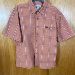 Carhartt, Button Down Short Sleeve Shirt, Size XL.  Plaid. Excellent condition!